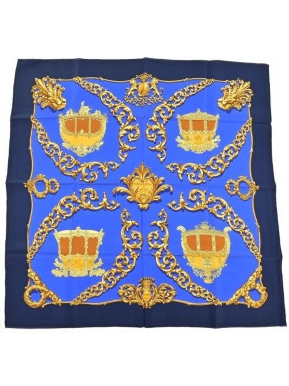 Hermes Bandana Scarf Blue